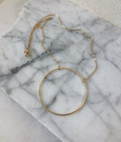 Large circle necklace