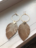 Alicia leather earring