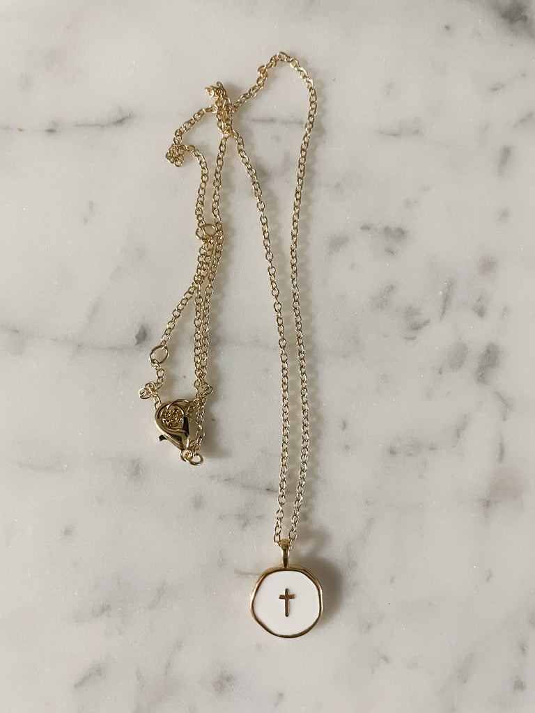 Ava cross necklace